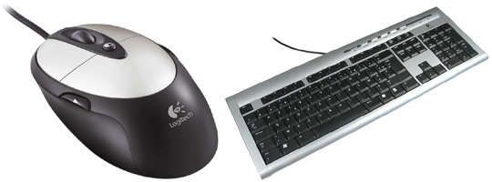 Logitech MX310 Optical Mouse / UltraX Flat Keyboard