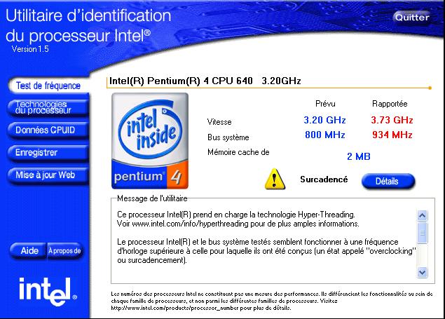 Описание: Утилита для идентификации процессоров Intel, установлен…
