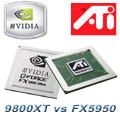 ATI Radeon 9800 XT vs NVIDIA GeForce FX 5950 Ultra