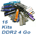 Comparatif : 15 kits DDR2 4 Go