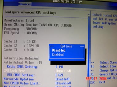 Un Pentium 4 3.8 GHz chez ASUS